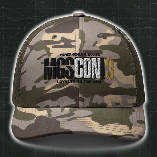 MGSCON3 | Camouflage Trucker Hat
