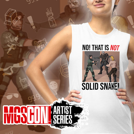 That is NOT Solid Snake! Unisex Muscle Shirt | MGSCON Artist Series