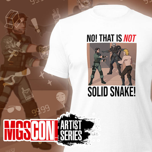 That is NOT Solid Snake! Unisex T-Shirt | MGSCON Artist Series