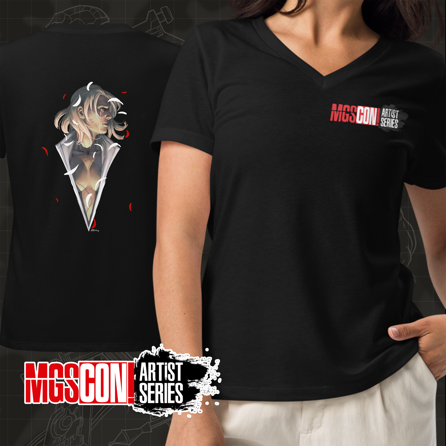 MGSCON3 | Artist Series - Emilio Lopez - Boss Women’s relaxed v-neck t-shirt