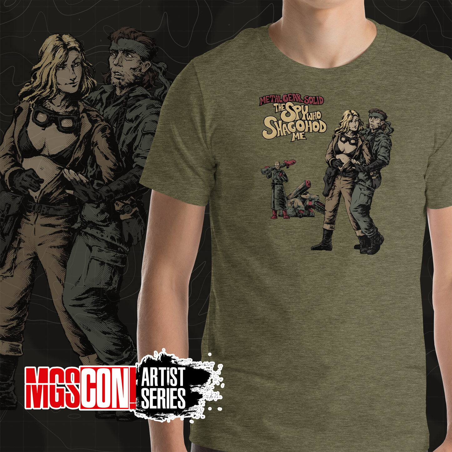 MGSCON3 | Artist Series - Carson Drewit - The Spy who Shagohod Me Unisex t-shirt