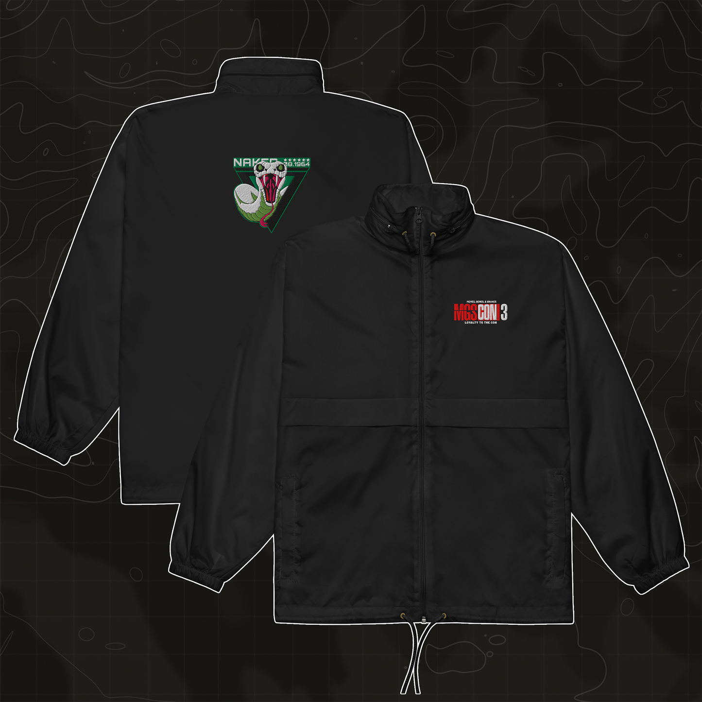 MGSCON3 N. Snake Unit Unisex windbreaker
